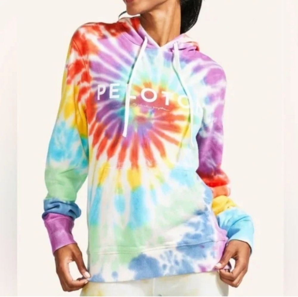Spiritual Gangster Peloton Tie Dye Hoodie Sweater size Small Unisex 100% cotton - Picture 2 of 10